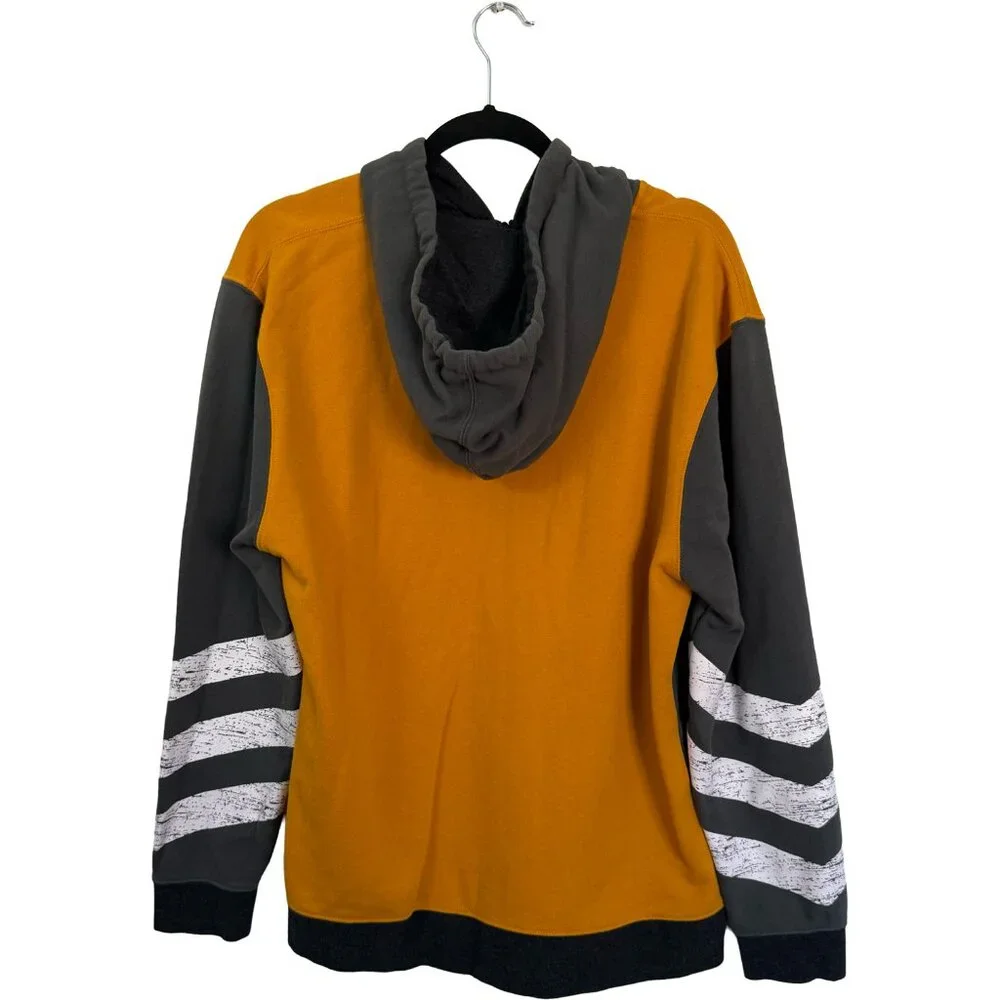 Disney Parks Wall-E Men’s Full Zip Hoodie Sweatshirt Large Yellow Grey - Picture 2 of 4